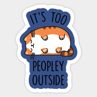 TOO PEOPLEY CAT  4 Sticker